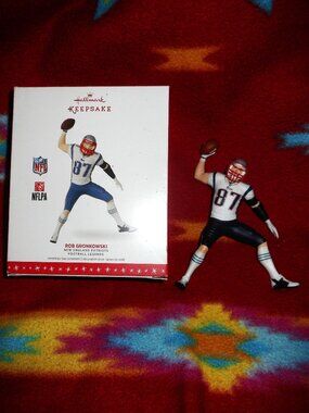 NFL Rob Gronkowski 87 New England Patriots Hallmark Keepsake Christmas Ornament